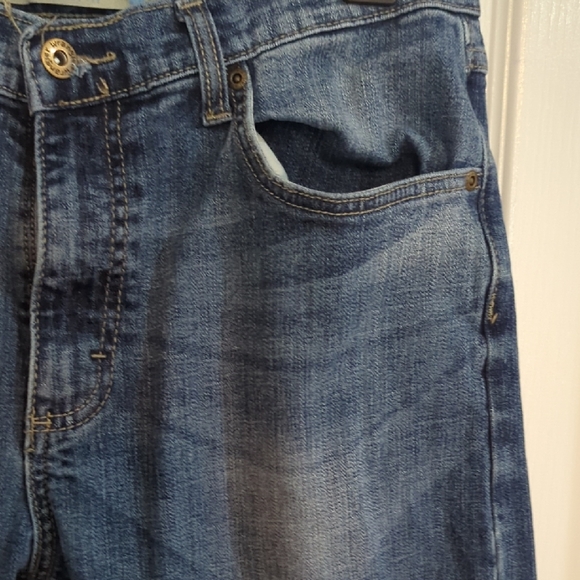 Wrangler BlueStraight Fit EUC 32x30 Straight-Leg Jeans Classic Stretch Denim - Picture 2 of 16